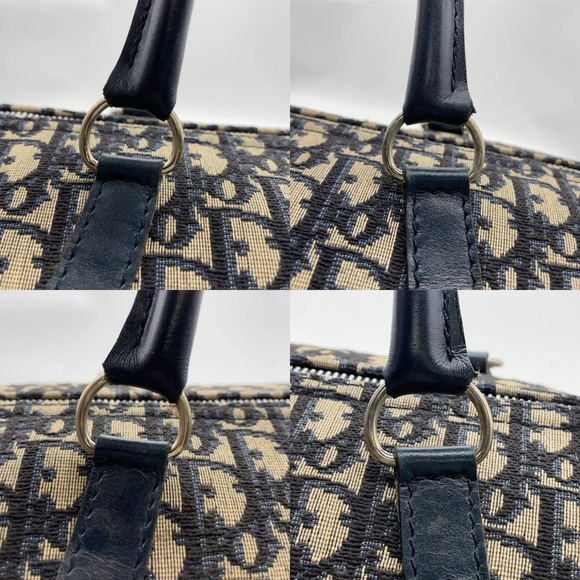 DIOR 40 Trotter Boston Duffle 15.7x9.4 Large Bag W/T Authentic Cert Unis… - Picture 17 of 17